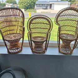 Peacock Chair Plant Holders 