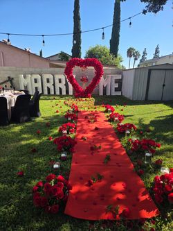 Marry me letters marquee letters