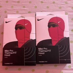 Nike Pro Therma-FIT Hood Balaclava Pink Football Winter Sports SKI MASK