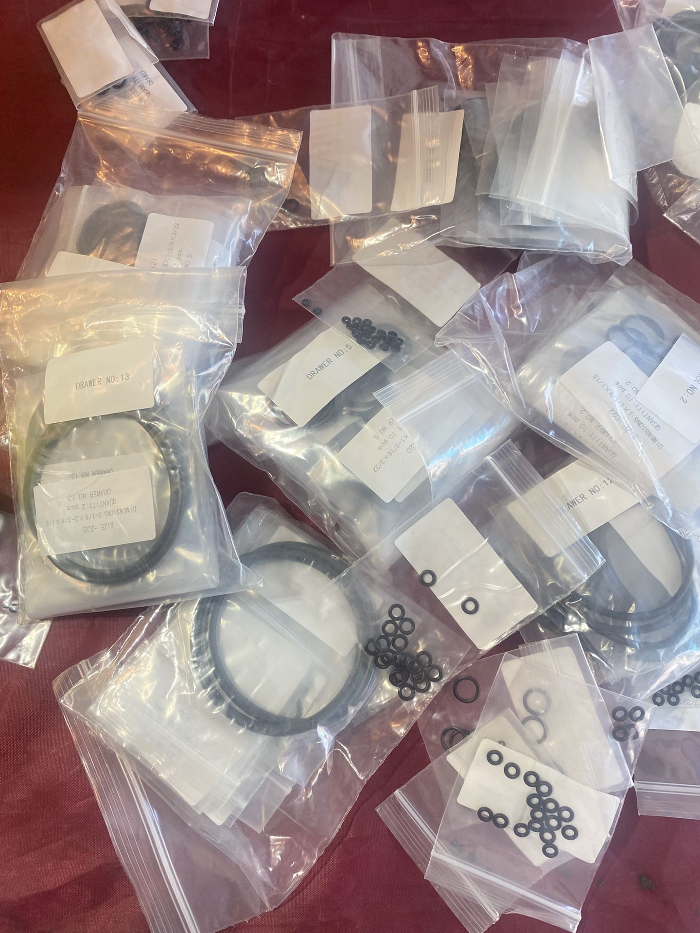 Assorted O-Rings And Sizer