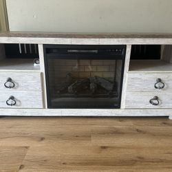 LG Tv Stand With Electric Fireplace  