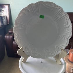 Plato De Francia Color Blanco