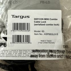 Targus Combo Lock