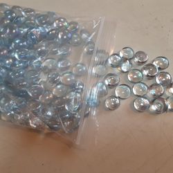 Glass Flat Side Round Marbles