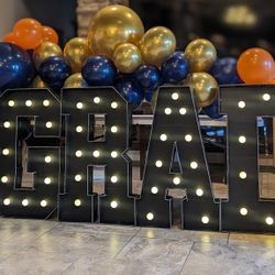 GRAD Marquee Sign With Lights! Graduation!!