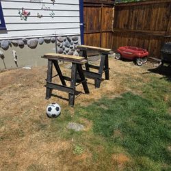 Older Set Of Sawhorses
