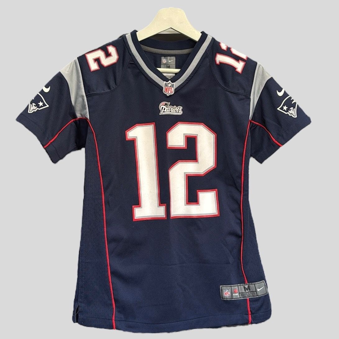 NIKE NFL NEW ENGLAND PATRIOTS TOM BRADY JERSEY SIZE KIDS MEDIUM