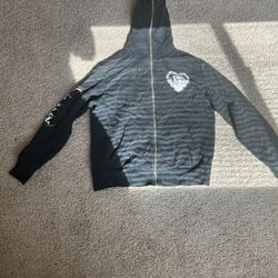 Black Full Zip Up Size M