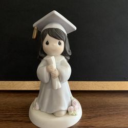 Precious Moments Graduation Brunette Girl Figurine