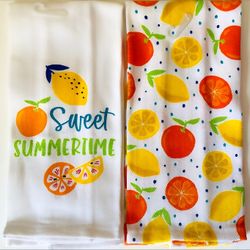 Summertime  Kitchen  Towels Size