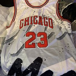 Authentic Jordans Chicago Jersey Sz2X
