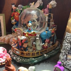 Mickey’s 75th Year Snowglobe Music Box Decorative Item Only Not Used