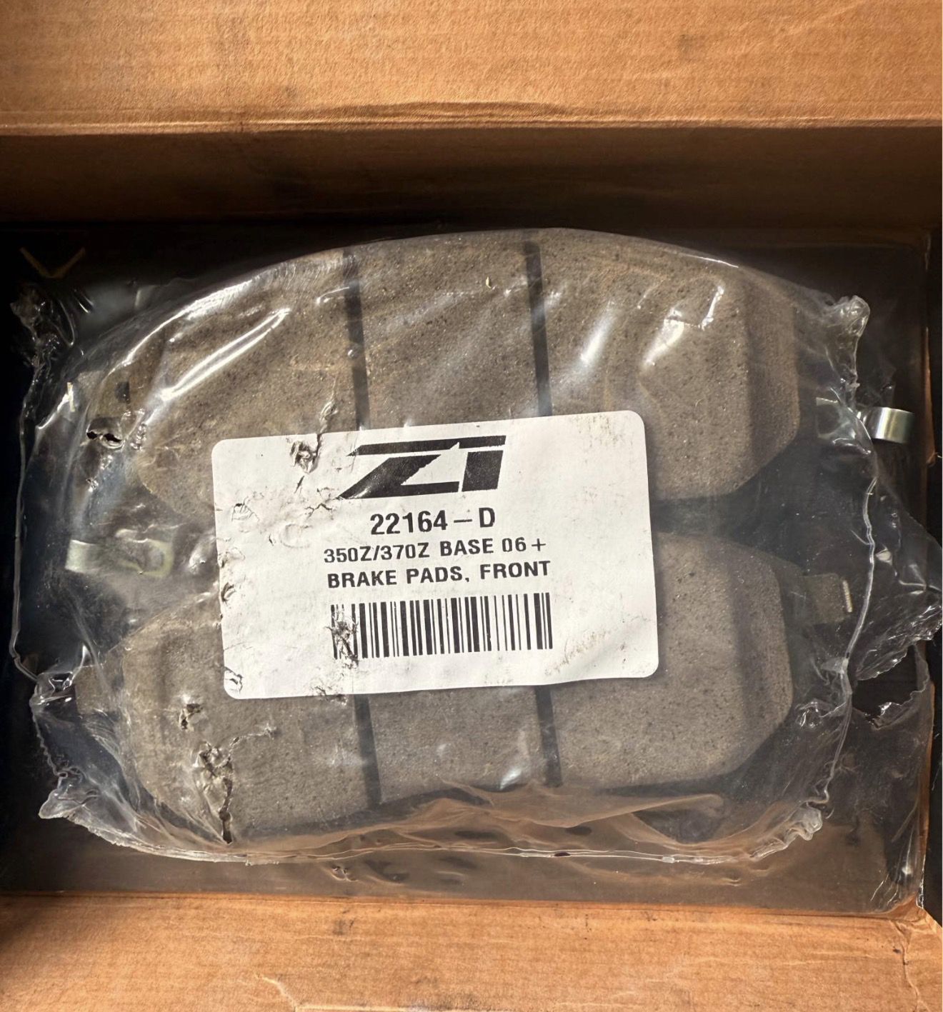 370z brake pads front