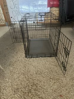 Folding Wire Dog Crate w/ Removable Tray – Great Condition
