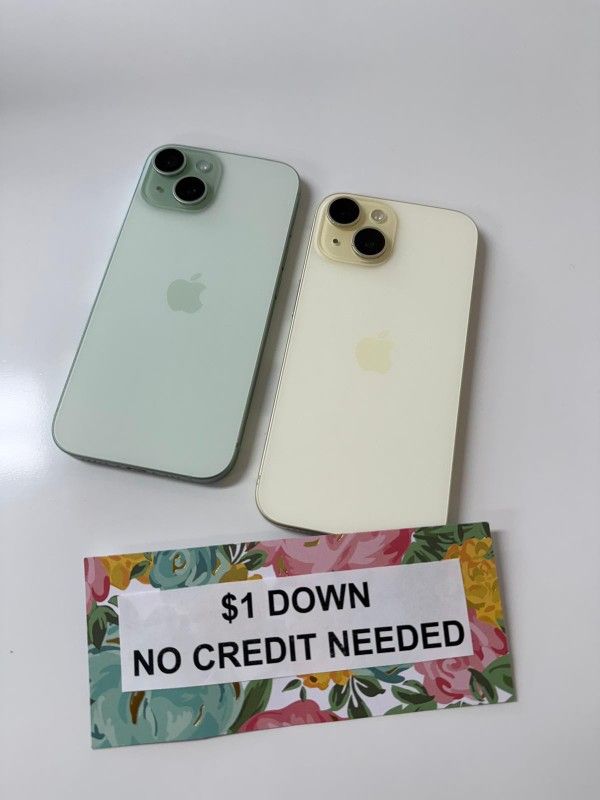 Apple IPhone 15 5G - Only $1 Today Pay The Rest Later! 