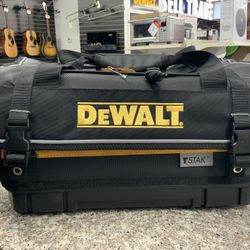 DEWALT TSTAK Tool Bag, 16-inch Durable Tote with Tool Organizer and Hard Bottom 