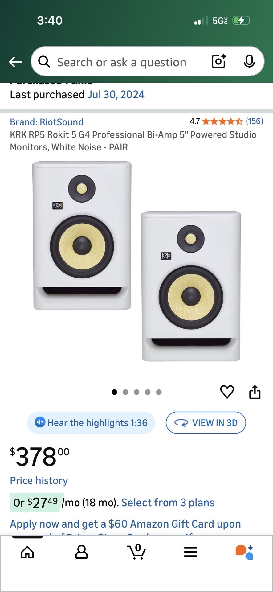 Rokit studio monitors