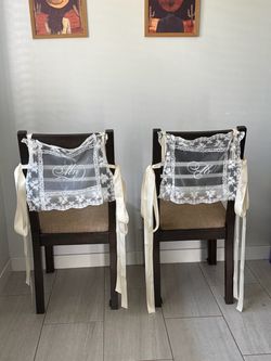 Mr. & Mrs. Chair Decorations.