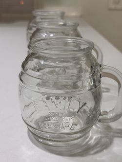 Glass Mason Jar Mug with Handle