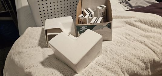 White Inside Gutter Corners & End Cap Pairs
