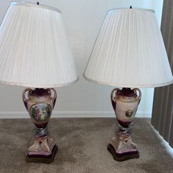 Set Of 2 Antique Lamps