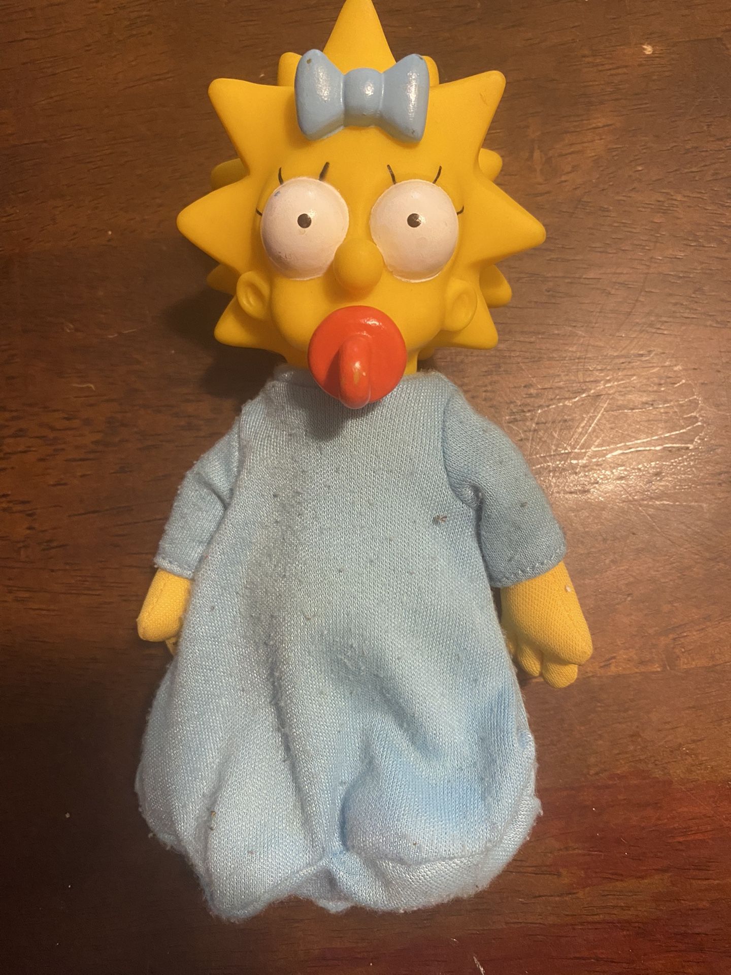 Vintage 1990 The Simpsons Maggie Doll(plush And Rubber)