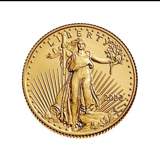 2022 1/10 oz American Gold Eagle $5 Coin