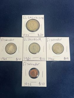 El Salvador 🇸🇻 Old coins (5 pieces )