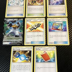 Pokémon Card Lot – Melmetal V + Trainer Cards (Rare Candy) 