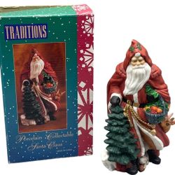 Traditions Vintage Porcelain Santa Collector 