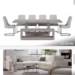 Dinning table And Couches 