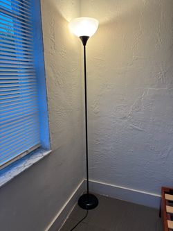 Black Torchiere Floor Lamp