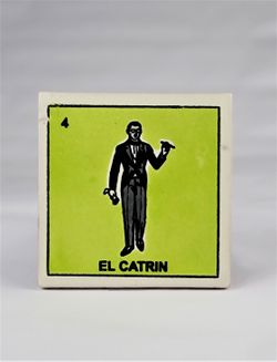 Lotería Tile – El Catrín #4 (4x4)