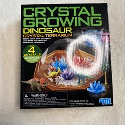 4M Dino Crystal Terrarium, Crystal Growing Science and Activity Kit with a Dinosaur Theme 