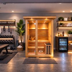 New 2-3 Person Traditional Sauna With Electric Heater And Rocks 