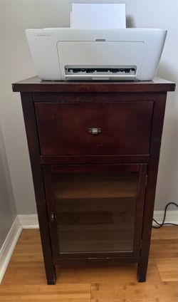 Printer stand with storage