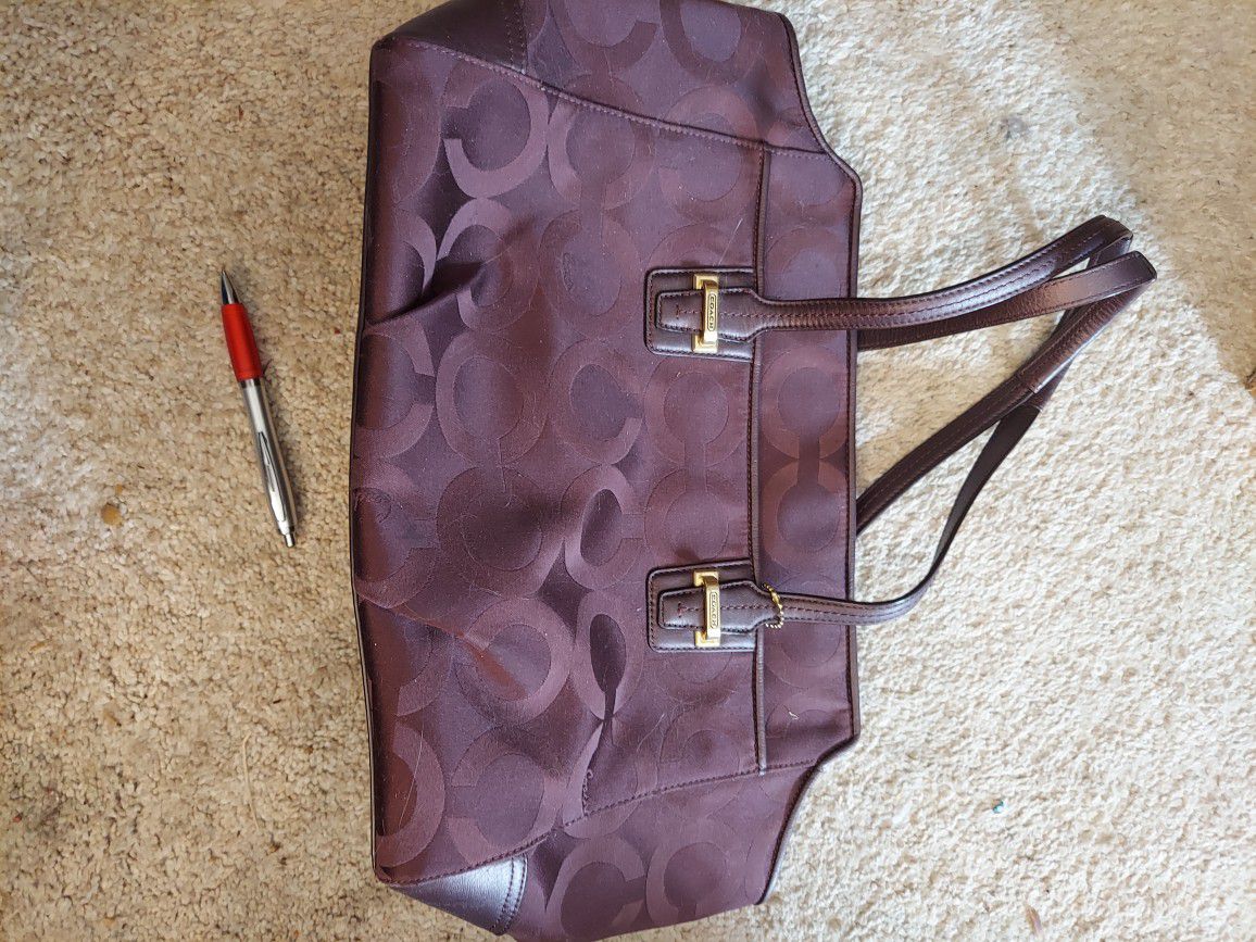 Nice Burgundy COACH purse