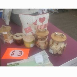 Glass Dog Treat Jars. Unavailable After 7.25