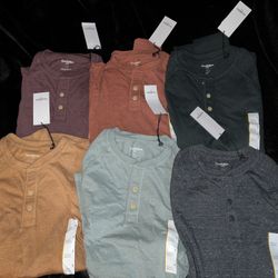 Henley Long sleeve Shirts