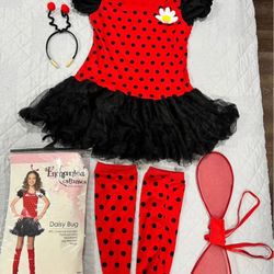 Ladybug Costume For Girl Size 8-10