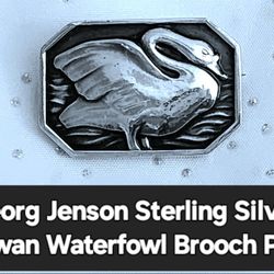Georg Jensen Waterfowl Brooch 