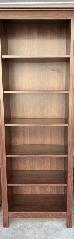 Tall Dark Wood Bookcase