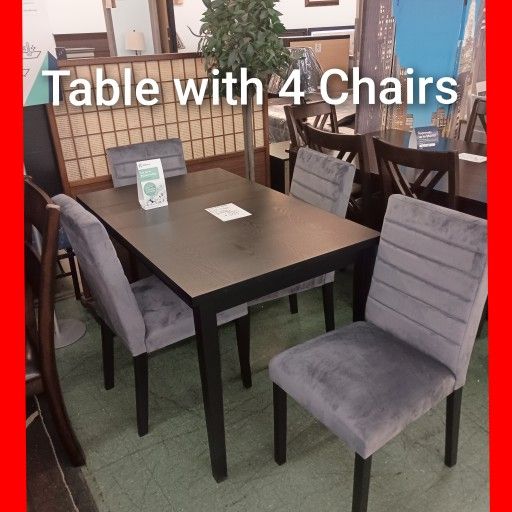 💥 5pcs Dining Table Set