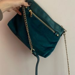 Velvet Green Purse 