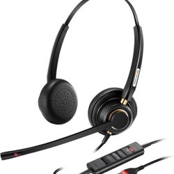 Arama Auriculares USB con micrófono para PC, computadora portátil con micrófono.