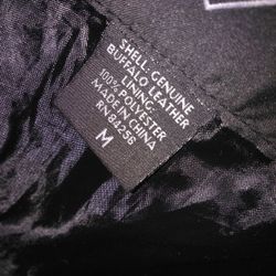 Leather. Coat. Size.    M. N. Pittsburg. Ca