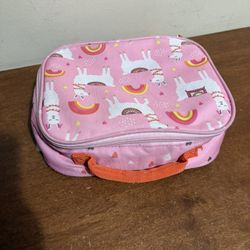 Pink Llama Lunch Bag