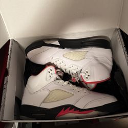 Size 11 Jordan 5 Fire Red 2020