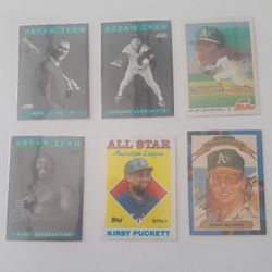 Various Baseball Cards Stars