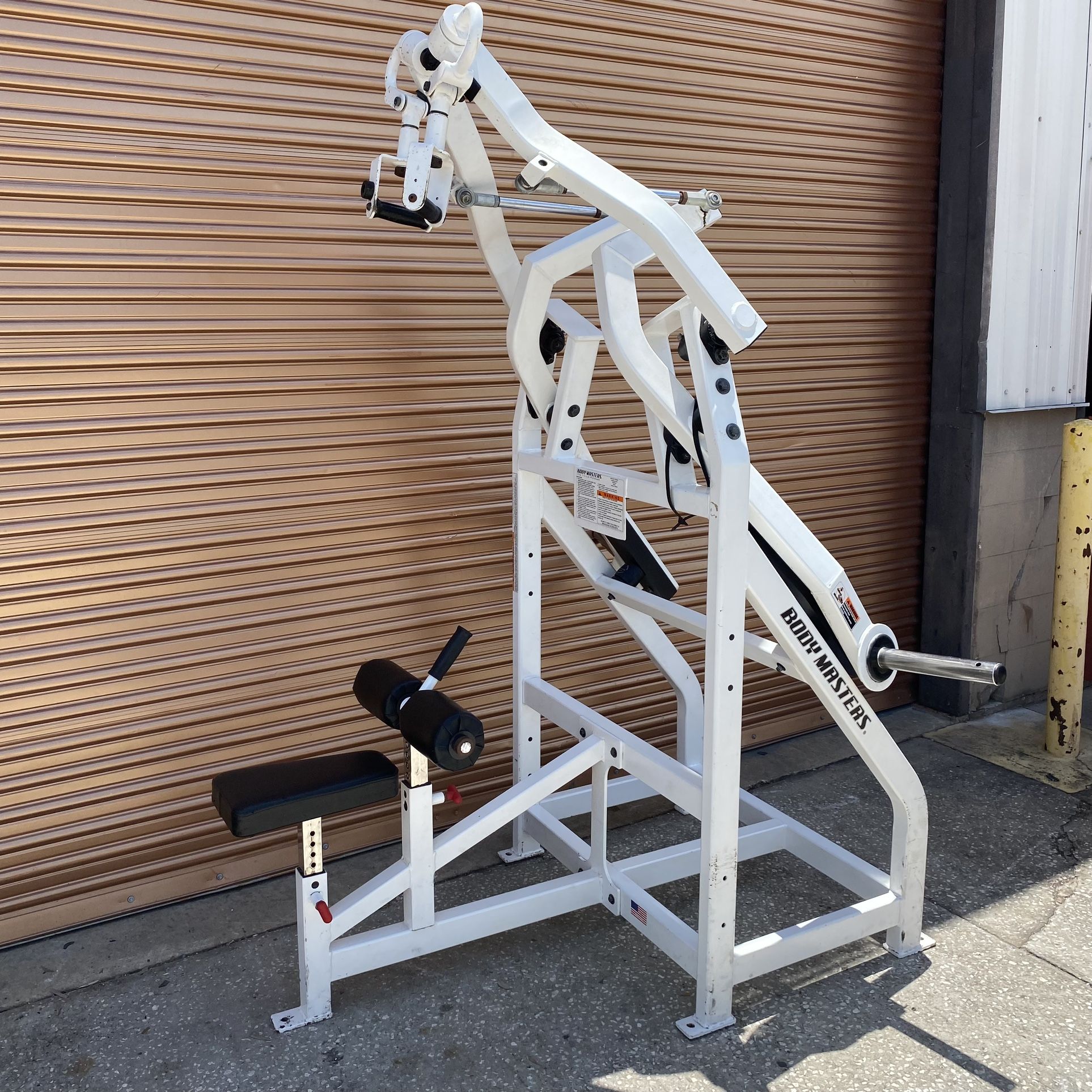 Extremely Rare Body Masters CXP-712 Lat Pulldown - Olympic Weight Plate Loaded